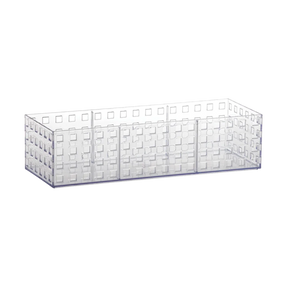 Organizador Empilhavel 32X11,5X8 Quadratta Cristal