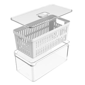 Organizador Clear FreshC/Cesto 5 L 30x15x13