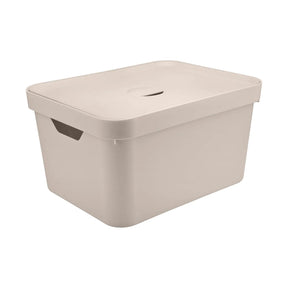 Caixa Cube Bege G Alta  - 32L - 46x36x24,5