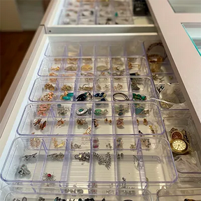 Organizador Diamond c/ Divisorias 35,5X10,5X7,5