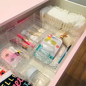 Organizador Empilhavel 23X16X8 Quadratta Cristal